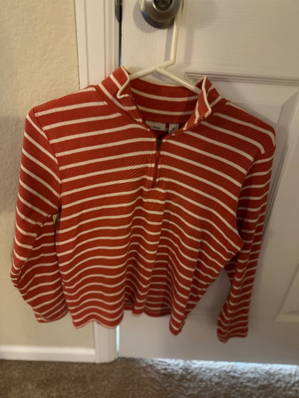 LL Bean Cotton Quarter Zips Medium Petite